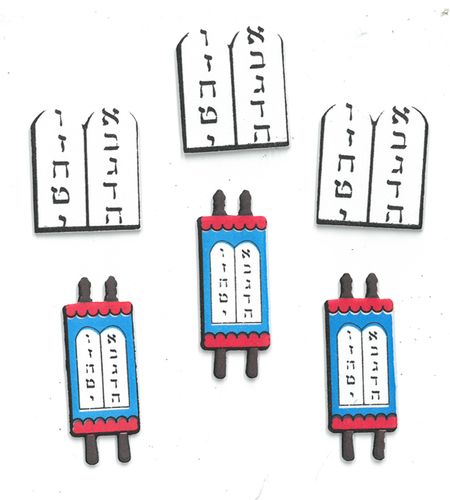 70 מדבקות סול ספרי תורה ולוחות הברית/ אפונה