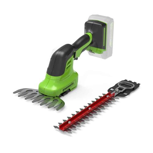 מספריים לגיזום 2 ב-1 נטענים Greenworks G24SHT מק