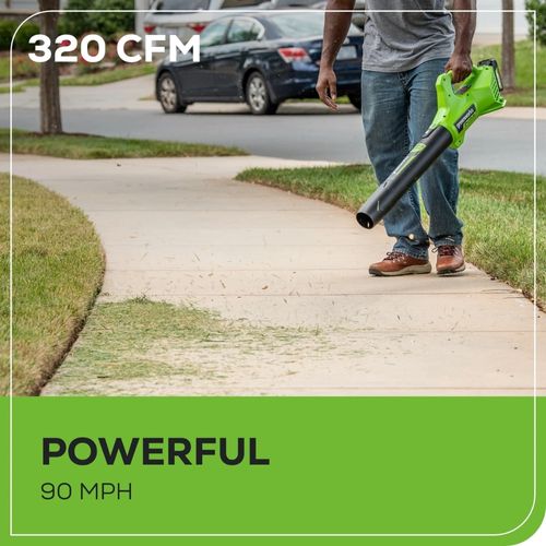 מפוח עלים נטען Greenworks BL24B212 GEN 2 מק