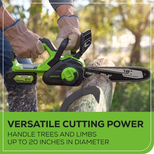 מסור שרשרת Greenworks CS24L00 24V 12