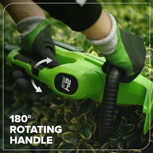 גוזם גדר חיה נטען Greenworks HTG302 מק