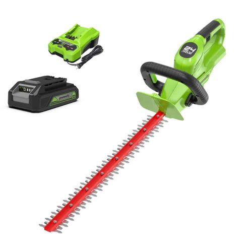 גוזם גדר חיה נטען Greenworks HTG302 מק