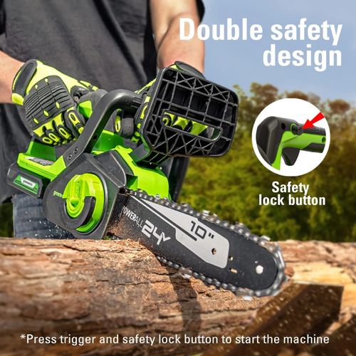 מסור שרשרת נטען Greenworks CS24B210 מק
