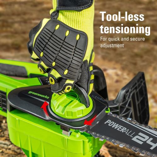 מסור שרשרת נטען Greenworks CS24B210 מק
