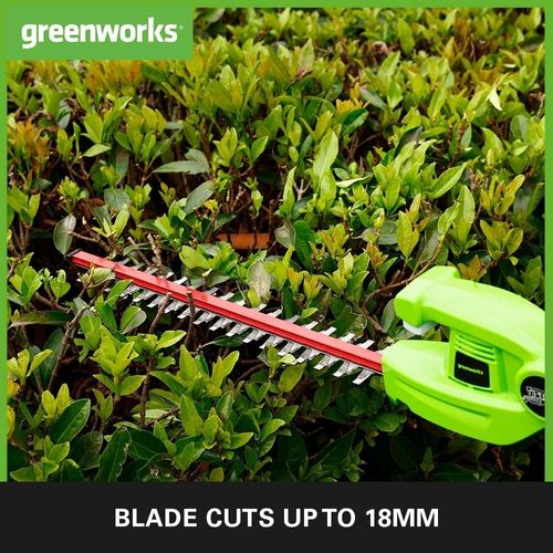 גוזם גדר על מוט נטען Greenworks G24PH51 24V - להב כפול פעולה 51 ס