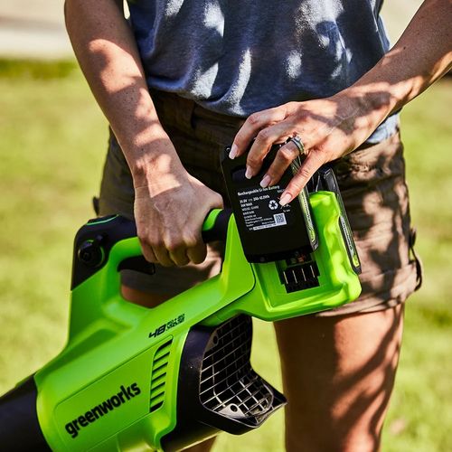 מפוח עלים Greenworks GD24X2AB 48V Brushless מק