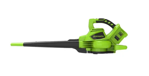 שואב/מפוח עלים Greenworks BL48L01-01 48V - כלי 2 ב-1 עם מנוע Brushless ושק איסוף 45 ליטר לניקוי יעיל של הגינה