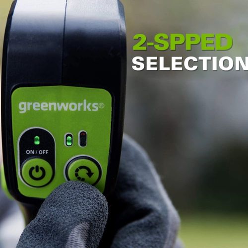 חרמש וקוצץ קנטים Greenworks GD24X2BCBK4x - מנוע Brushless 48V עם כידון אופניים מתכוונן לגיזום דשא ועשבים בשטחים קטנים עד בינוניים