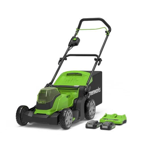 מכסחת דשא נטענת Greenworks G24X2LM41K2X דגם 2512607UC - מכסחה 48V ברוחב חיתוך 41 ס