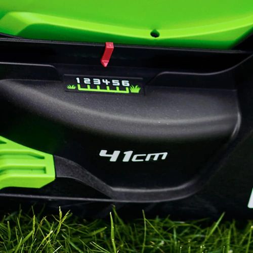 מכסחת דשא נטענת Greenworks G24X2LM41K2X דגם 2512607UC - מכסחה 48V ברוחב חיתוך 41 ס