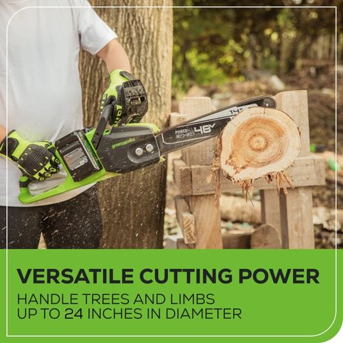 מסור שרשרת Greenworks CS48L4410 48V Brushless 14