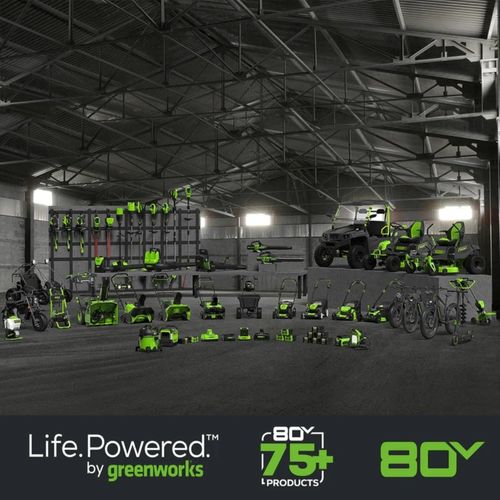 מטען כפול Greenworks 2958602AZ Pro 80V - מטען מקצועי לשתי סוללות עם מאוורר קירור וחיווי LED לעבודה רצופה
