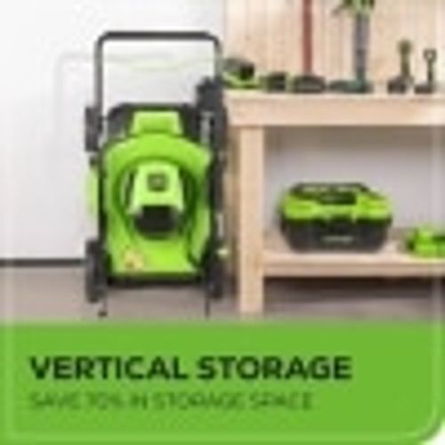 מכסחת דשא Greenworks GLM801602 80V PRO - מכסחת 21 אינץ' הנעה עצמית עם מנוע DigiPro Brushless וטכנולוגיית SmartCut לגינות עד חצי אקר