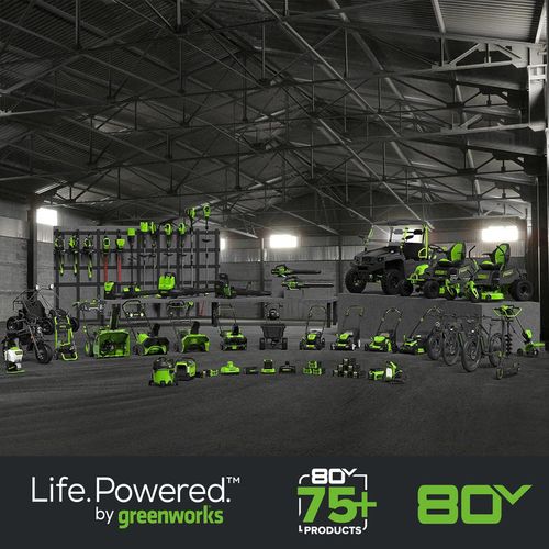 גוזם גדר על מוט נטען Greenworks PH80L01 80V Pro Brushless עם להב כפול 51 ס