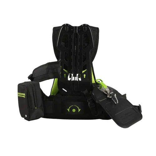 יחידת כח נישאת Greenworks 2946802 Pro 80V Dual Port - סוללת גב עם תא כפול לשתי סוללות, כבל ומתאם סוללת דמה להפעלת כל כלי גינון 80V Pro