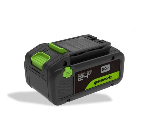 סוללה נטענת Greenworks BA2460CA1 24 וולט 6 אמפר עם יציאת USB-C דו-כיוונית ומחוון LED - פתרון מתקדם לכלי עבודה ופאוור בנק