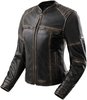 מעיל עור רבל הורן שח/חו - REBELHORN HUNTER 2 LEATHER