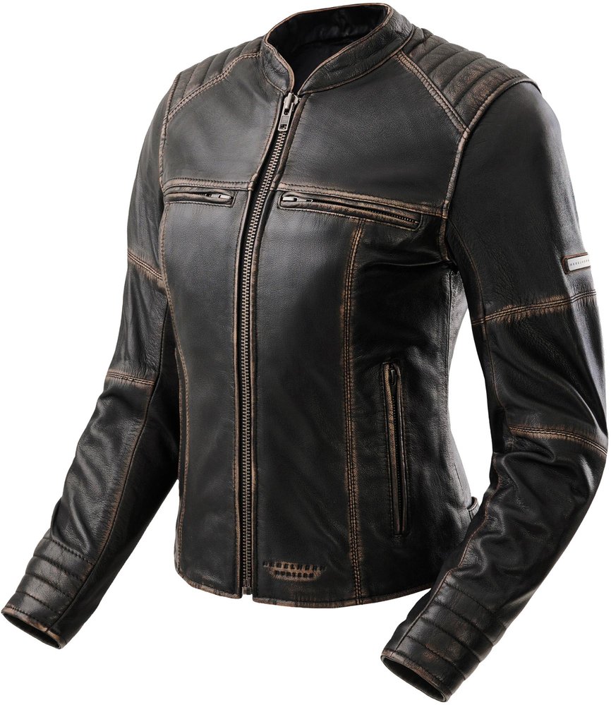 מעיל עור רבל הורן שח/חו - REBELHORN HUNTER 2 LEATHER