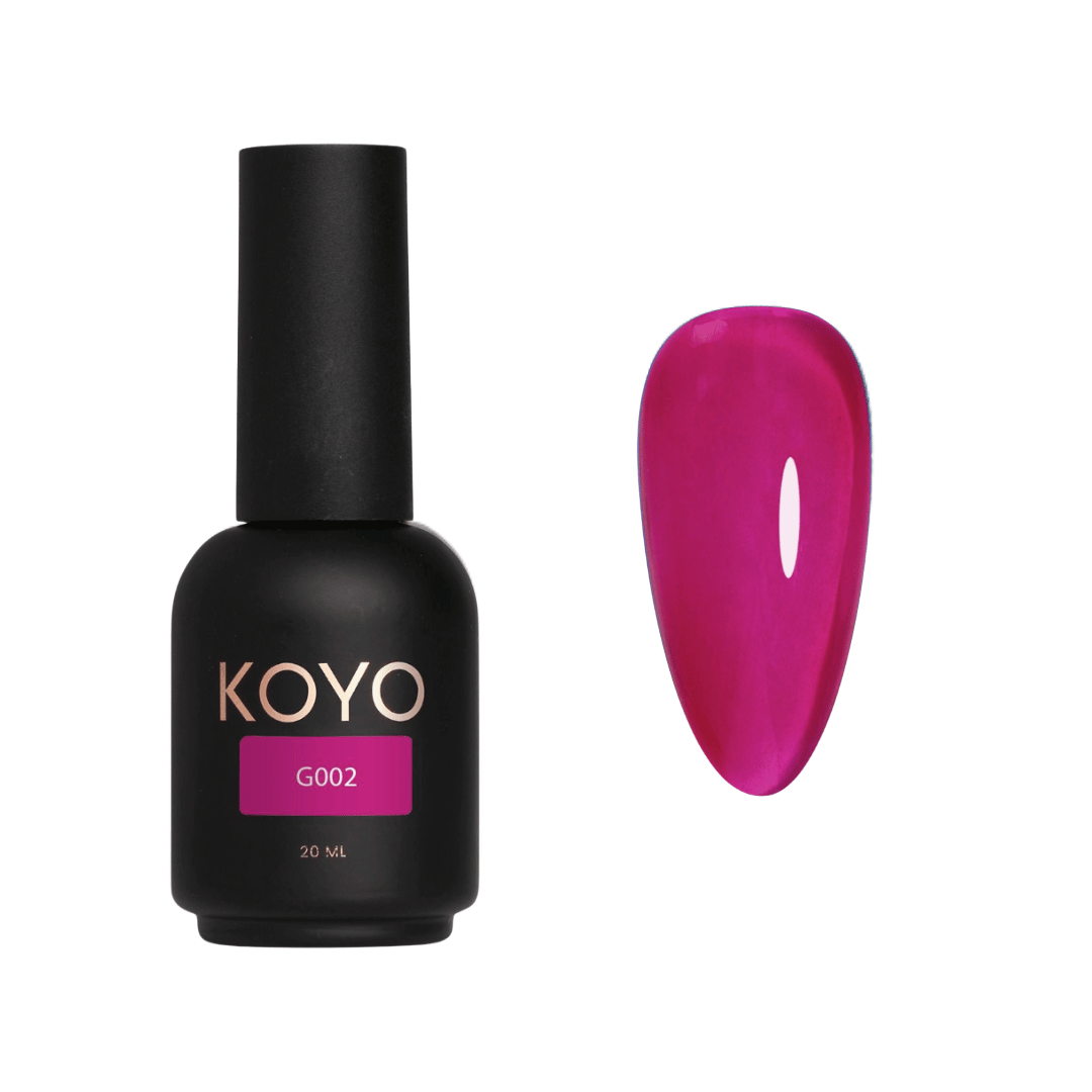 לק ג׳ל מס׳ G002 מסדרת ויטראז׳ בגודל 20 מ"ל - קויו | KOYO