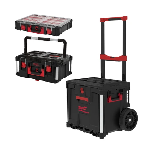 ערכת שלישיית טרולי מגירה + ארגז 2 + אורגנייזר PACKOUT 4932498984
