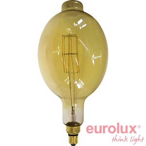 ג'מבו לד דמוי להט 8W E27 2400K BT180 ניתן לעמעום יורולוקס 
