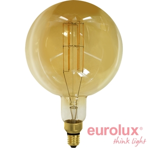 ג'מבו לד ענק דמוי להט 8W E27 2400K G200 ניתן לעמעום יורולוקס 
