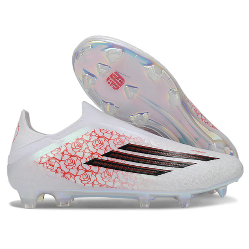 נעלי כדורגל מקצועיות נעלי כדורגל אדידס ADIDAS F50 LACELESS VALENTINE'S ELITE FG בלי שרוכים