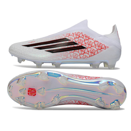 נעלי כדורגל מקצועיות נעלי כדורגל אדידס ADIDAS F50 LACELESS VALENTINE'S ELITE FG בלי שרוכים