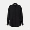  Cotton shirt with tuxedo details - COLOR BLACK