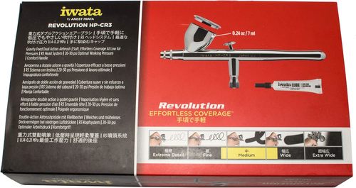 איירבראש מבית IWATA (יפן) סדרת Iwata Revolution 4530 HP-CR3 Gravity Feed Dual Action Airbrush