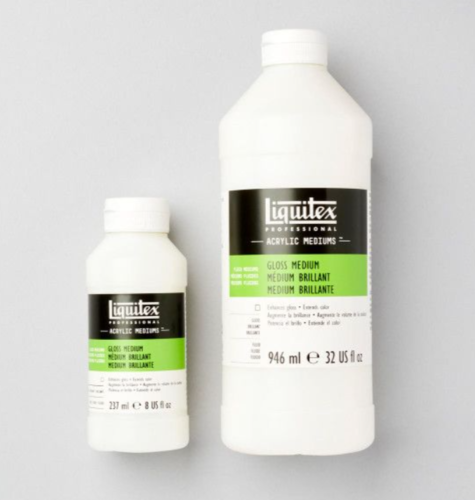 מדיום מבריק לצבעי אקריליק Professional Gloss Medium ( מגוון גדלים לבחירה)