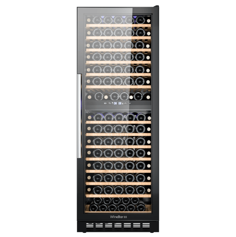 מקרר יין 163 בקבוקים דגם JC-430WD שני אזורי קירור