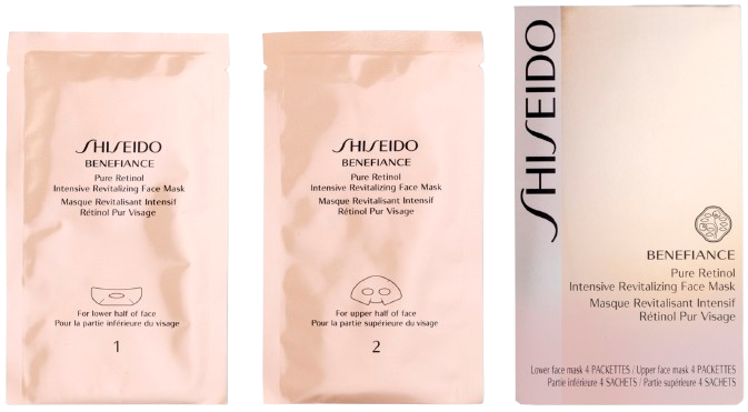 Shiseido Benefiance Pure Retinol Face Mask 2×4PC שיסיידו בנפיאנס מסכת רטינול טהור