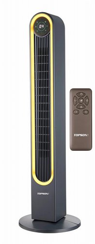 מאוורר מגדל + תאורה + שלט TP-9081 טופסון TOPSON צבע אפור