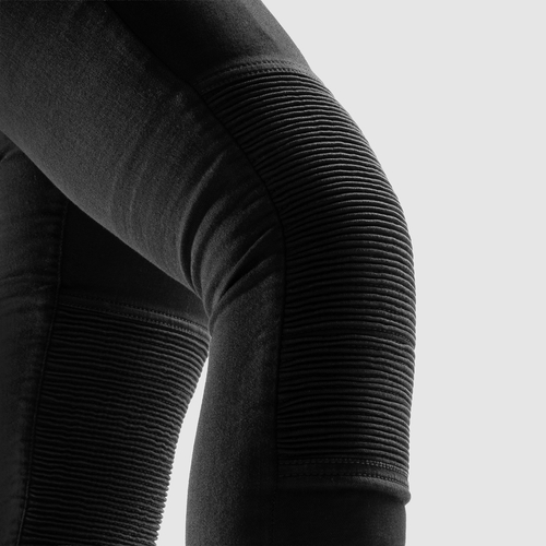 ג'ינס ממוגן לנשים רבל הורן שחור - REBELHORN CHICA JEANS