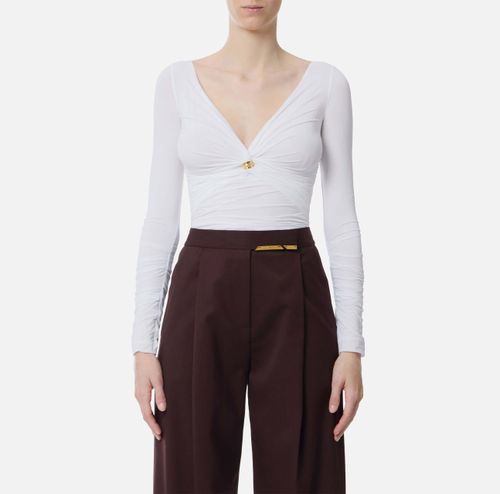 Jersey top with jewel detail