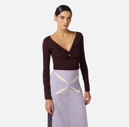 Jersey top with jewel detail