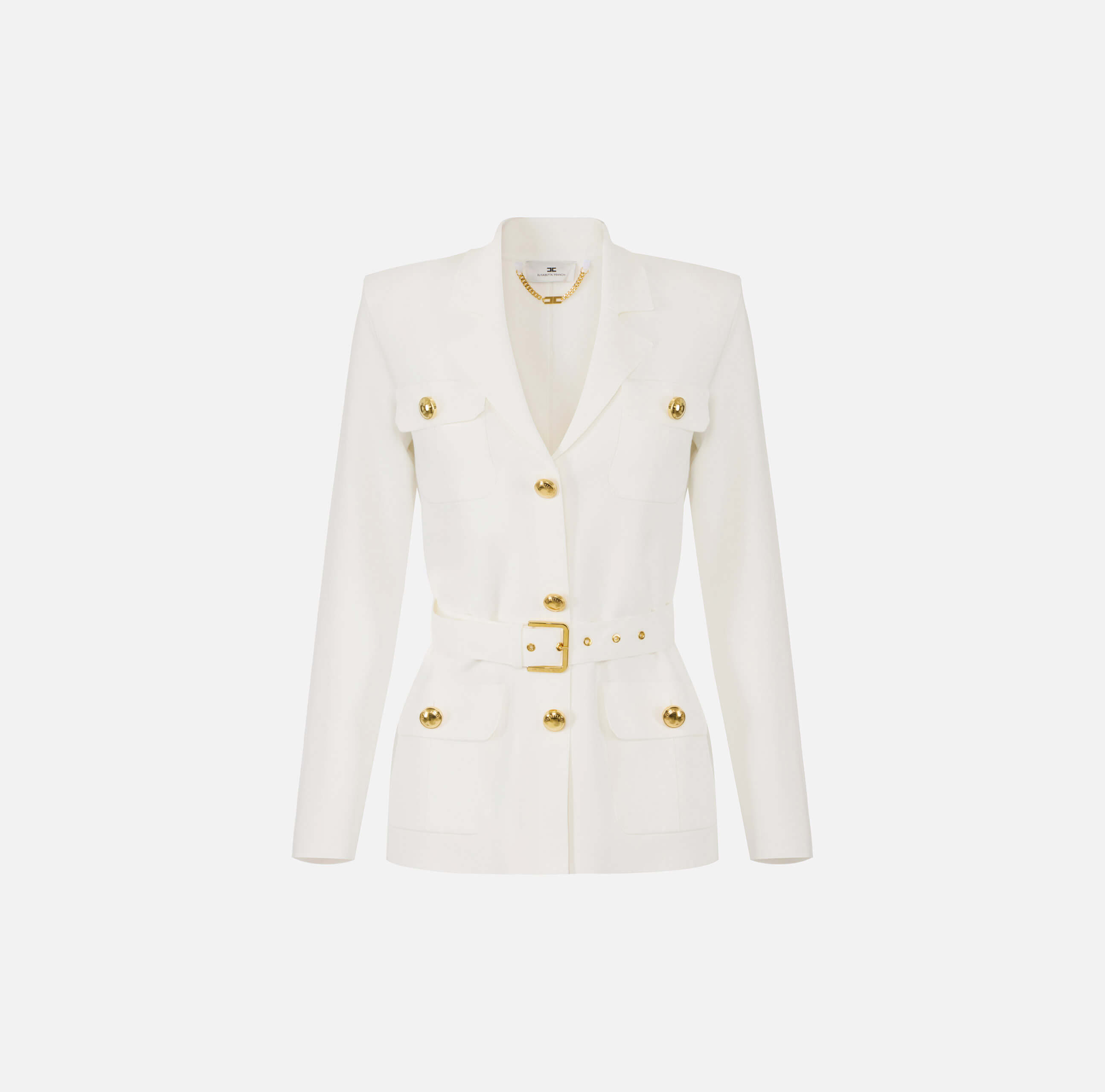 Full Milano stitch knit jacket