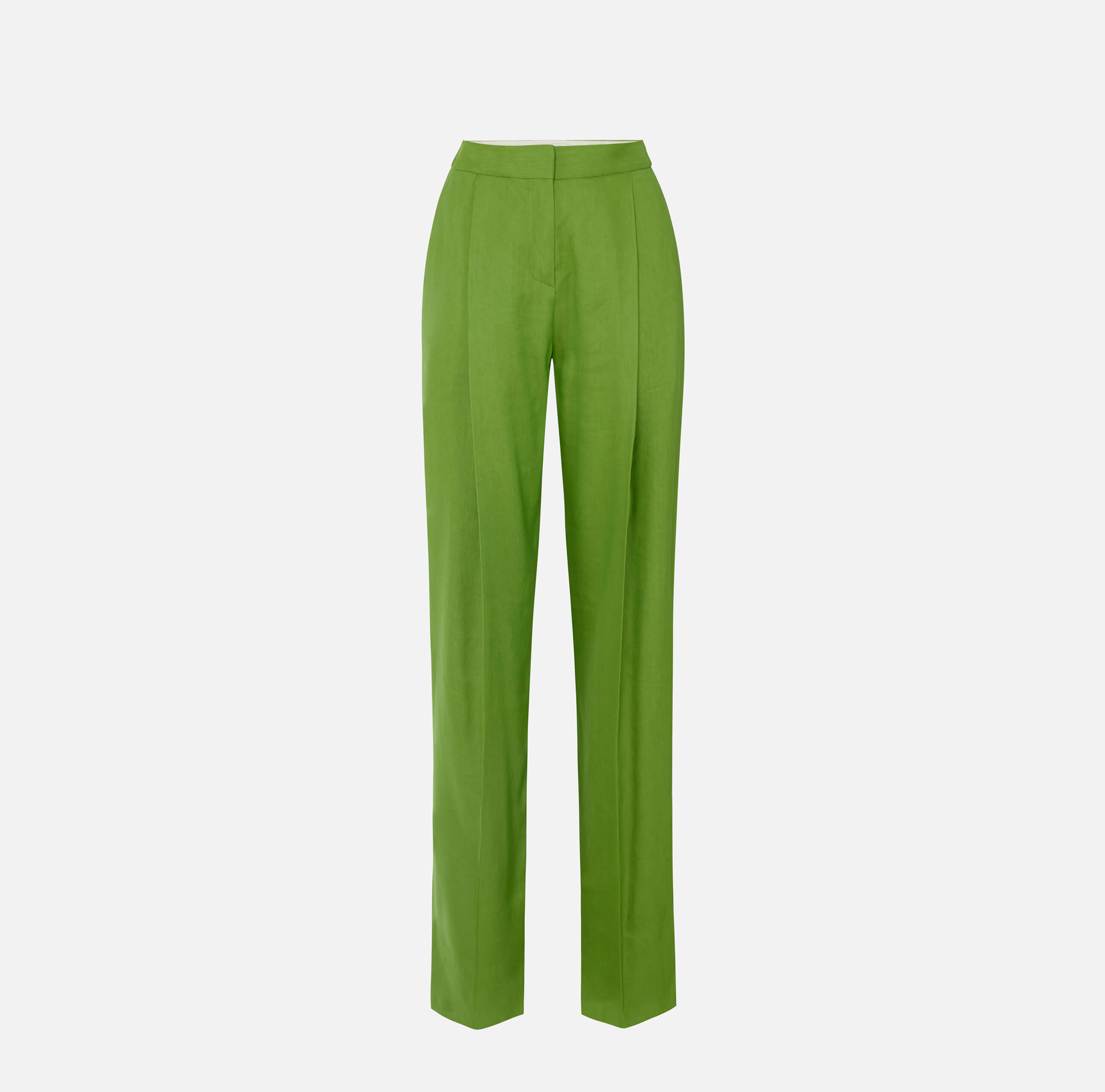 Linen-blend trousers