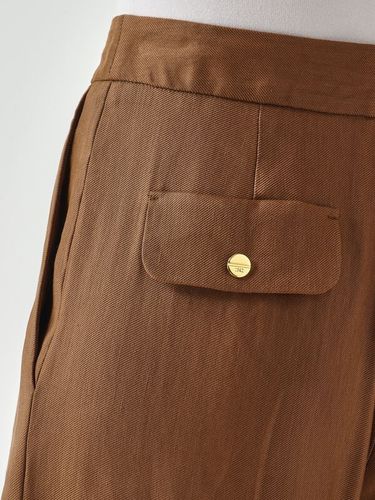 Linen-blend trousers