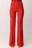 Trousers in lightweight crêpe and satin fabrics