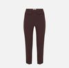 Trousers in lightweight crêpe and satin fabrics