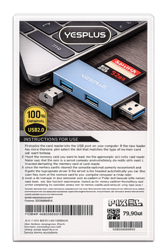 קורא כרטיסים רב-תכליתי YS-1415 USB 3.0 / Multifunction OTG Card Reader