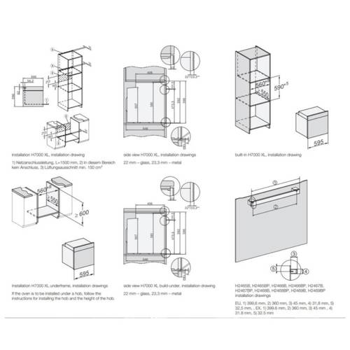 תנור בנוי פירוליטי 76 ליטר Miele H2457 BP Active שחור | גרמניה