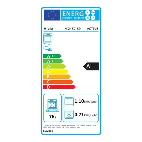 תנור בנוי פירוליטי 76 ליטר Miele H2457 BP Active שחור | גרמניה