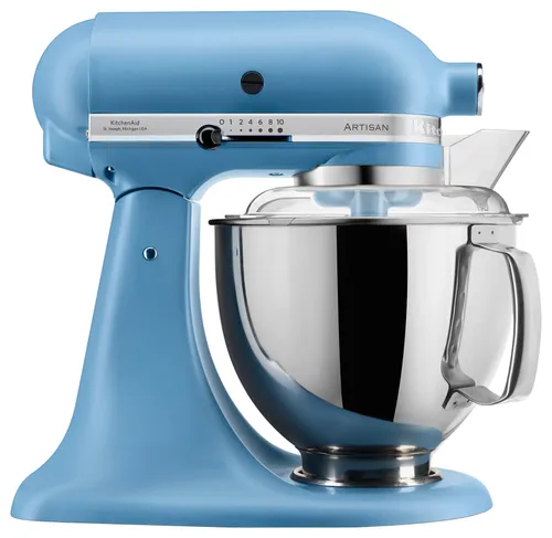 מיקסר KitchenAid קטיפה כחולה (5KSM175EVB) Artisan עם 2 קערות בנפחים שונים – תוצרת ארה