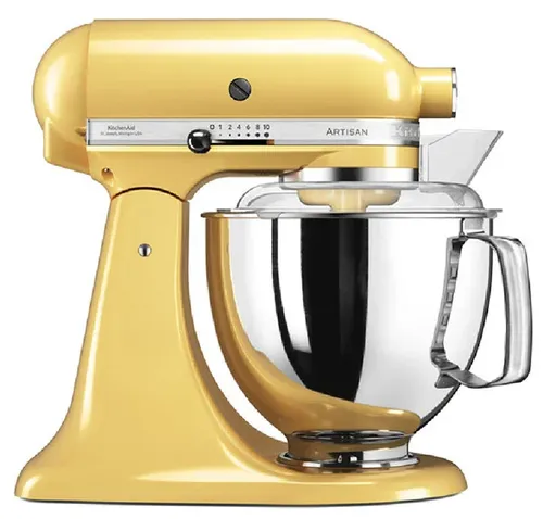 מיקסר KitchenAid צהוב בננה (5KSM175EMY) Artisan עם 2 קערות בנפחים שונים – תוצרת ארה