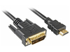 כבל DVI ל-HDMI זכר\זכר באורך 3 מ'