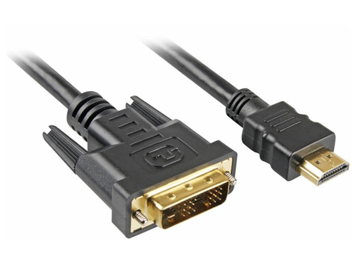 כבל DVI ל-HDMI זכר\זכר באורך 3 מ'