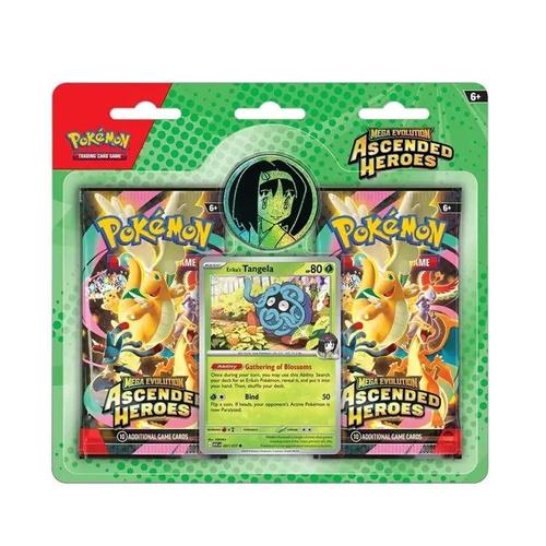 Pokémon TCG Mega Evolution : Ascended Heroes 2-Pack Blister Tangela – מארז 